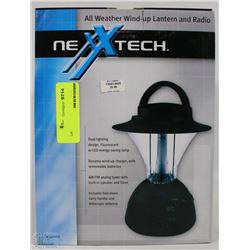 NEXTECH ALL WEATHER WIND UP LANTERN AND RADIO