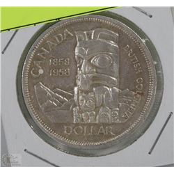1858-1958 CANADIAN DOLLAR BRITISH COLUMBIA