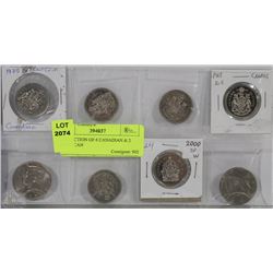 COLLECTION OF 6 CANADIAN & 2 AMERICAN