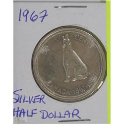 1967 CANADA SILVER HALF-DOLLAR