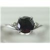 Image 1 : #2-14KT WHITE GOLD BLACK DIAMOND & WHITE