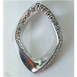 #7-STERLING SILVER DIAMOND PENDANT