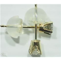 #14-14KT WHITE GOLD DIAMOND EARRINGS