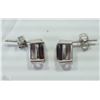 Image 2 : #21-STERLING SILVER GARNET EARRINGS