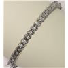 Image 2 : #22-STERLING SILVER DIAMOND TENNIS BRACELET
