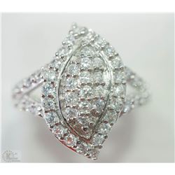 #23-STERLING SILVER CUBIC ZIRCONIA RING