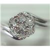 Image 1 : #38-STERLINGH SILVER 7 DIAMOND RING