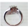 Image 2 : #38-STERLINGH SILVER 7 DIAMOND RING