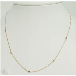 #39-10KT YELLOW GOLD DIAMOND NECKLACE