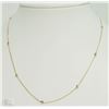 Image 1 : #39-10KT YELLOW GOLD DIAMOND NECKLACE