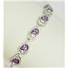 Image 3 : #43-STERLING SILVER AMETHYST & QUARTZ
