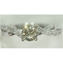 #45-14KT WHITE GOLD DIAMOND & DIAMOND