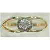 Image 1 : #49-10KT YELLOW WHITE GOLD DIAMOND RING