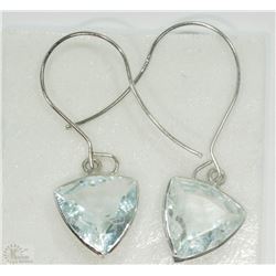 #50-14KT YELLOW GOLD AQUAMARINE EARRINGS