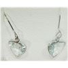 Image 2 : #50-14KT YELLOW GOLD AQUAMARINE EARRINGS