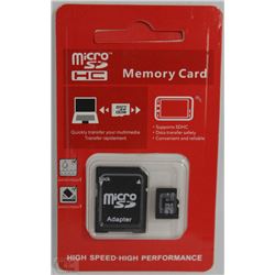 NEW 32GB MICRO SD CARD WITH ADAPTOR