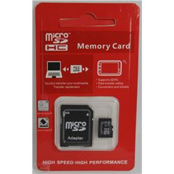 NEW 32GB MICRO SD CARD WITH ADAPTOR