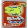 Image 1 : GILLETTE FUSION POWER 8PK BLADE REFILLS