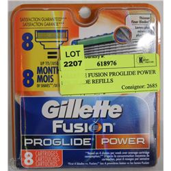 GILLETTE FUSION PROGLIDE POWER 8PK BLADE REFILLS