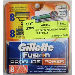 GILLETTE FUSION PROGLIDE POWER 8PK BLADE REFILLS