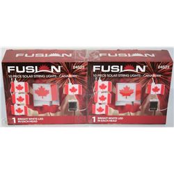 BUNDLE OF 2PK FUSION 10 PC SOLAR LIGHT STRING