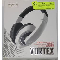NEW WHITE VORTEX STEREO HEADPHONES