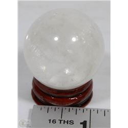#89- NATURAL CLEAR QUARTZ CRYSTAL SPHERE BALL