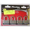 Image 1 : MASTERCRAFT 4 PADLOCK SET WITH KEYS