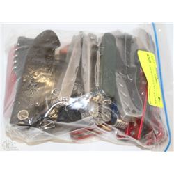 BAG OF ASSORTED POCKET KNIVES