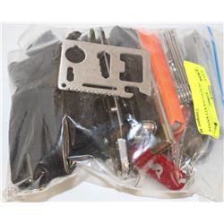 BAG OF ASSORTED POCKET KNIVES