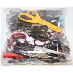 BAG OF ASSORTED SCISSORS