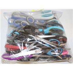 BAG OF ASSORTED SCISSORS
