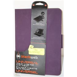 NEW BLACKWEB UNIVERSAL TABLET CASE FOR 10INCH
