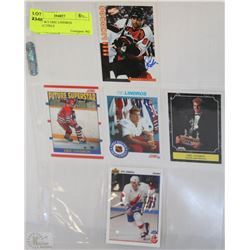 SHEET W/5 ERIC LINDROS COLLECTIBLE