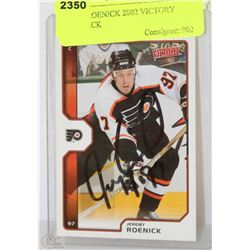 JEREMY ROENICK 2002 VICTORY UPPER DECK