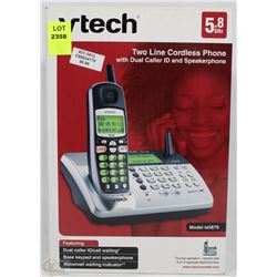 VTECH 5.8 GHZ 2 LINE CORDLESS PHONE