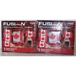 BUNDLE OF 2PK FUSION 10 PC SOLAR LIGHT STRING
