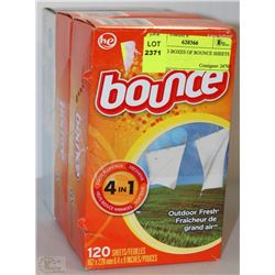 LOT OF 3 BOXES OF BOUNCE SHEETS