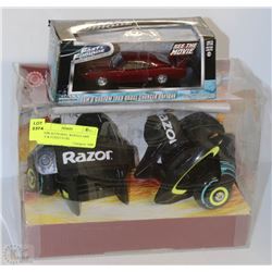 RAZOR JETTS HEEL WHEELS AND FAST & FURIOUS DIE