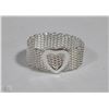 Image 1 : LOVE HEART SILVER PLATED RING