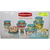 Image 1 : RUBBERMAID 24PC EASY FIND LIDS SET