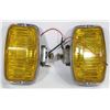 Image 1 : PAIR OF 50W AMBER FOG LIGHTS W/MOUNTS - WORKING