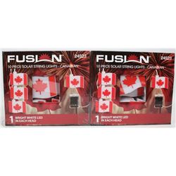BUNDLE OF 2PK FUSION 10 PC SOLAR LIGHT STRING