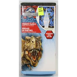 JURASSIC WORLD MICROFIBER WINDOW PANEL SET