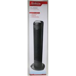 NEW - SUNBEAM CLASSIC 31" OSCILLATING TOWER FAN