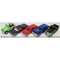 BOX W/5 VINTAGE CAR MODELS