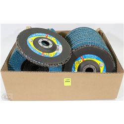 FLAT OF ASSORTED SIZE  ABRASIVE DISCS