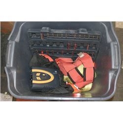 TOTE WITH HEAVY DUTY TOW STRAP, HIGH VISIBILITY VEST &