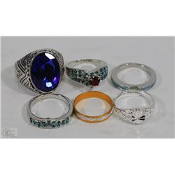 ESTATE LOT OF 6 LADIES RINGS