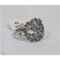 SILVER PLATED SYNTHETIC SAPPHIRE